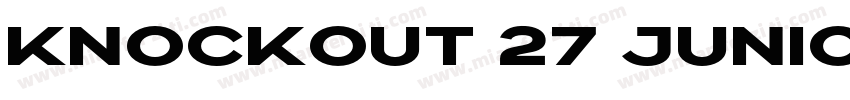 knockout 27 juniorbantamwt字体转换